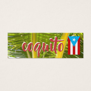 Puerto Rican Coquito Tag with Flag