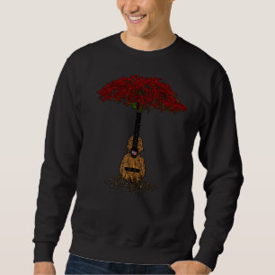 Puerto Rican Cuatro Flamboyant Tree Boricua Sweatshirt
