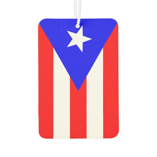 Puerto Rican Flag Air Freshener (Back)