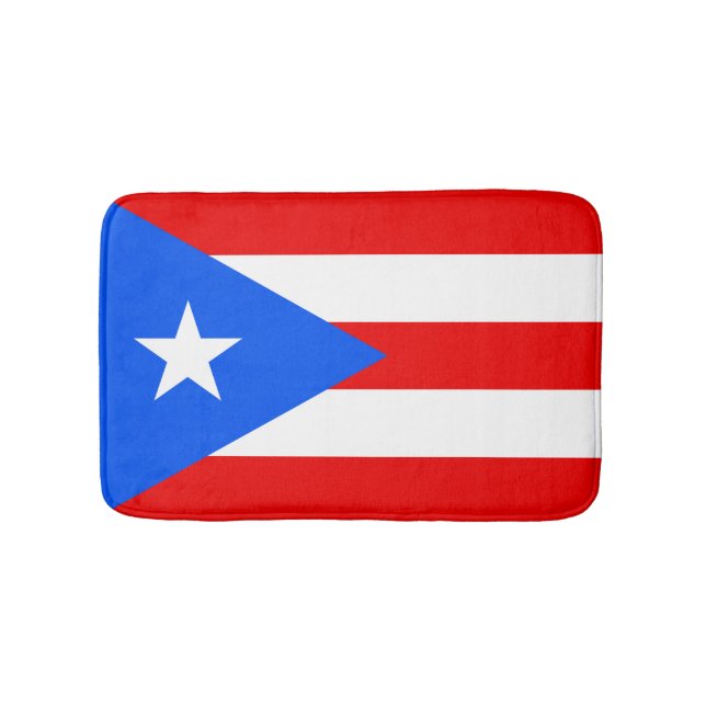 Puerto Rican flag Bath Mat (Front)