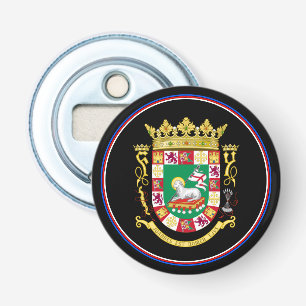 Puerto Rican Flag Bottle Opener, Emblem / Party Opener