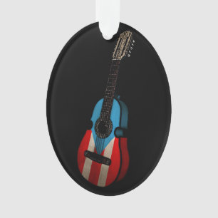 Puerto Rican Flag Cuatro Ornament