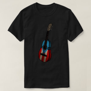 Puerto Rican Flag Cuatro T-Shirt