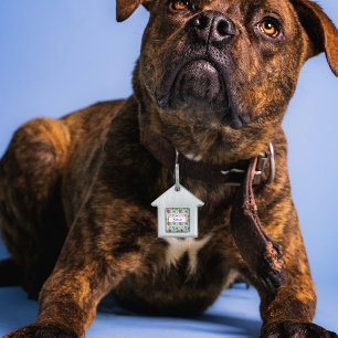 Puerto Rican Flag Flor de Maga Pet ID Tag