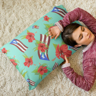 Puerto Rican Flag & Flor de Maga Pillowcase