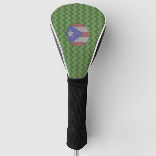 Puerto Rican Flag Golf Head Cover (Front)