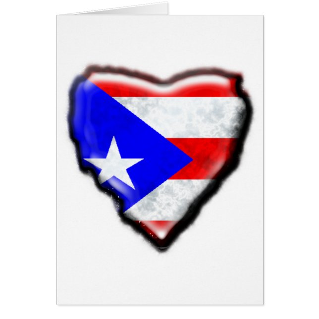 Puerto Rican Flag Heart (Front)