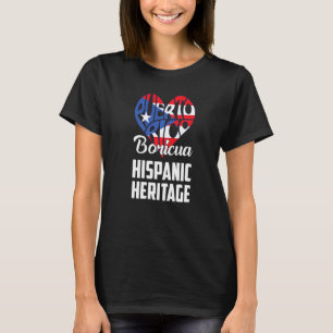 Puerto Rican Flag Hispanic Heritage Boricua Puerto T-Shirt