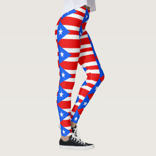 Puerto Rican flag Leggings