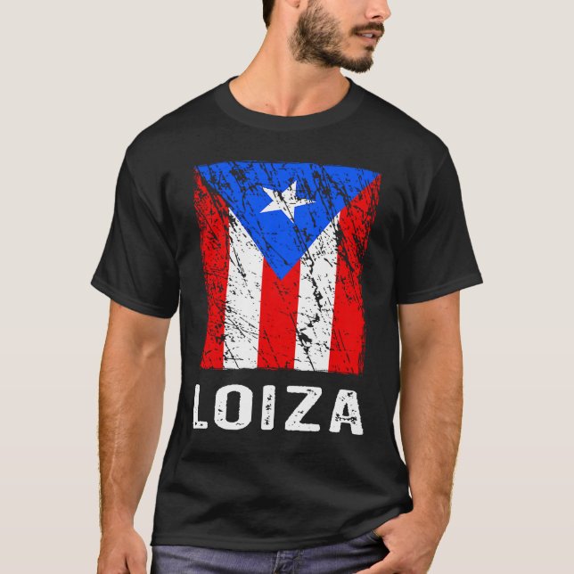 Puerto Rican Flag Loiza Puerto Rican Pride T-Shirt (Front)
