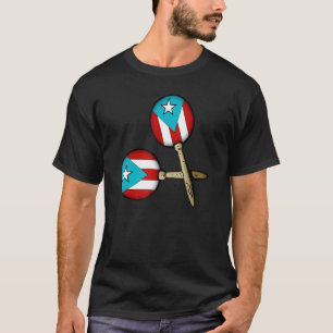 Puerto Rican Flag Maracas Boricua T-Shirt