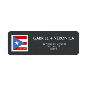 Puerto Rican Flag Personalised