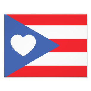 Puerto Rican Flag Photo Print