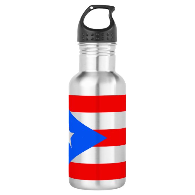 Puerto Rican Flag (Puerto Rico) 532 Ml Water Bottle (Front)