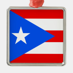 Puerto Rican Flag (Puerto Rico) Ceramic Ornament