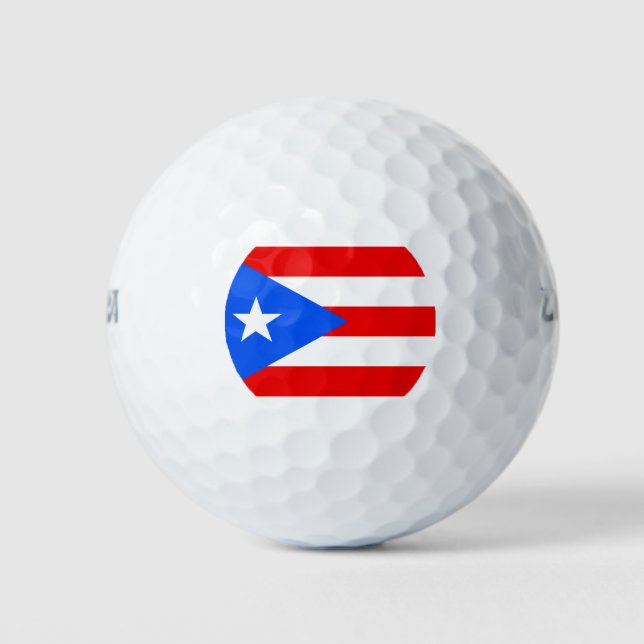 Puerto Rican Flag (Puerto Rico) Golf Balls (Front)