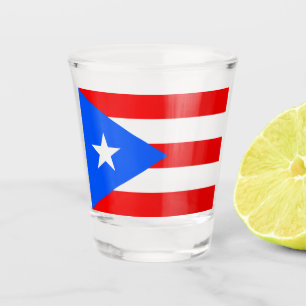 Puerto Rican Flag (Puerto Rico) Shot Glass
