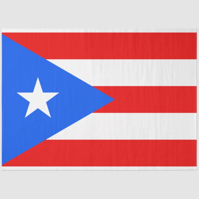 Puerto Rican Flag (Puerto Rico) Tissue Paper (Front)