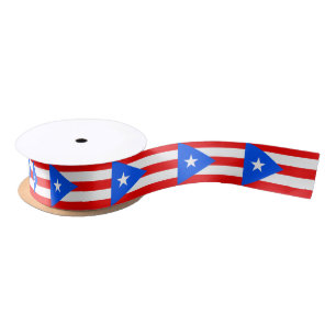 Puerto Rican Flag ribbon, fashion, Puerto Rico Satin Ribbon