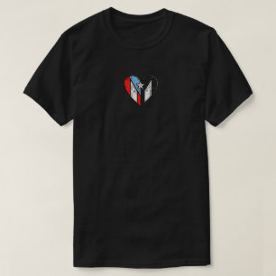 Puerto Rican Flags Boricua Heart, Puerto Rico T-Shirt