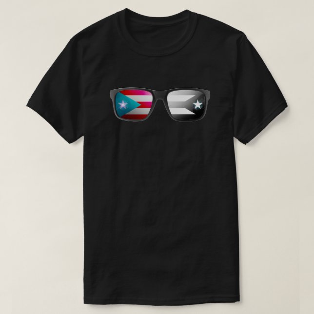 Puerto Rican Flags Shades | Boricua , Puerto Rico  T-Shirt (Design Front)