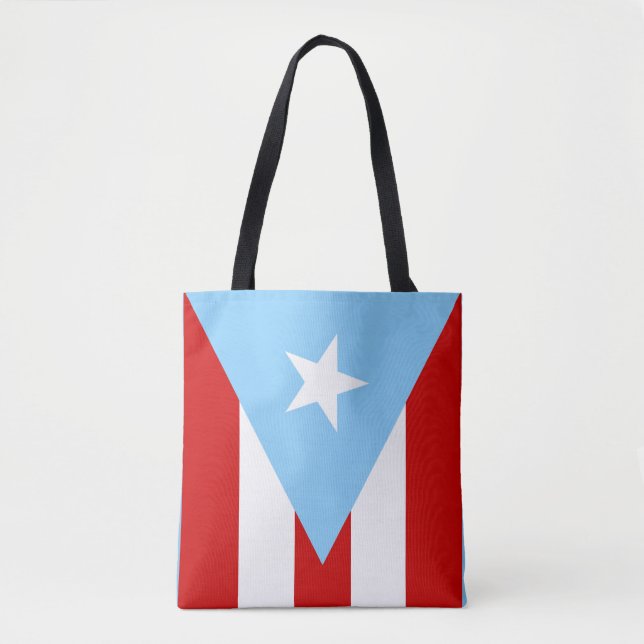 Puerto Rican Flags Tote Bag (Front)