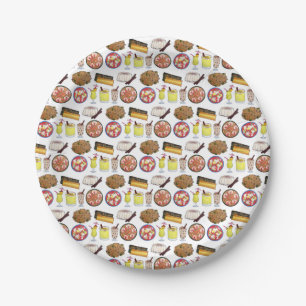 Puerto Rican Food Cuisine Love Puerto Rico Foodie Paper Plate
