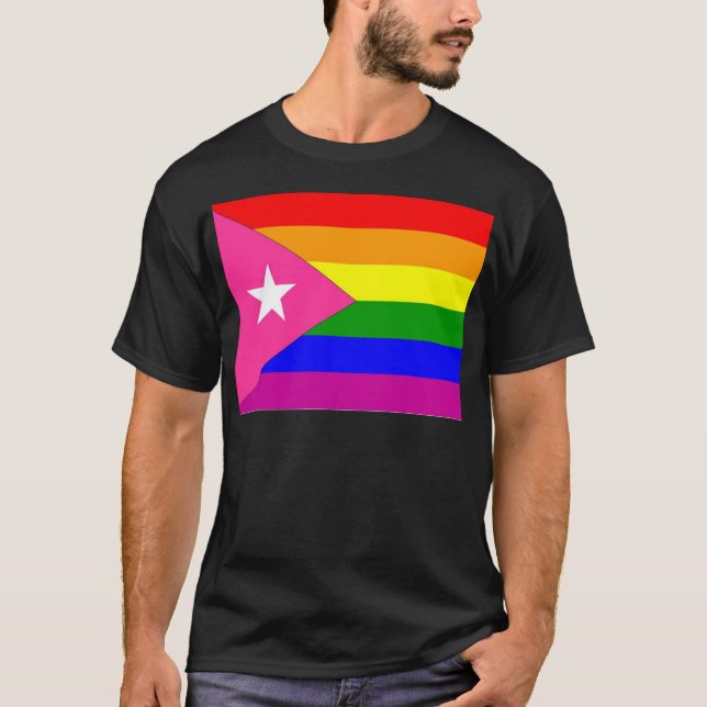 Puerto Rican Gay Pride Flag T-Shirt (Front)