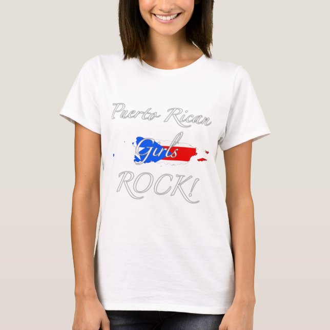 Puerto Rican Girls Rock! T-Shirt (Front)