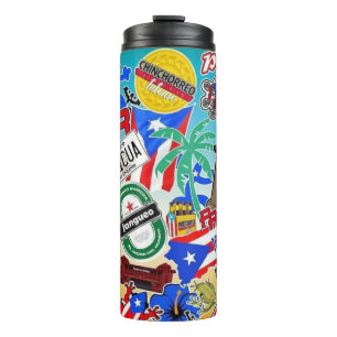 Puerto Rican - Island-inspired  Thermal Tumbler