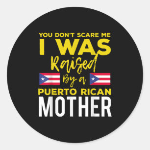 Puerto Rican Joke Quote Puerto Rico Pride  Classic Round Sticker