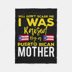Puerto Rican Joke Quote Puerto Rico Pride  Fleece Blanket