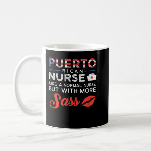 Puerto Rican Nurse Nursing Gift But With More Sas Coffee Mug