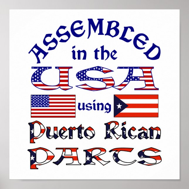Puerto Rican Parts Poster (Front)