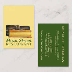 Puerto Rican Pasteles Savory Banana Leaf Cakes Business Card