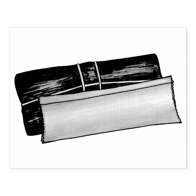 Puerto Rican Pasteles Savory Banana Leaf Cakes Rubber Stamp (Imprint)