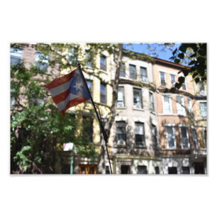 Puerto Rican Pride New York City Brownstones NYC Photo Print