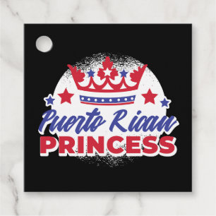 Puerto Rican Princess Cute Boricua Girl Pride  Favour Tags