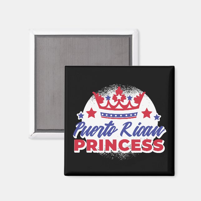 Puerto Rican Princess Cute Boricua Girl Pride  Magnet (Front/Back)