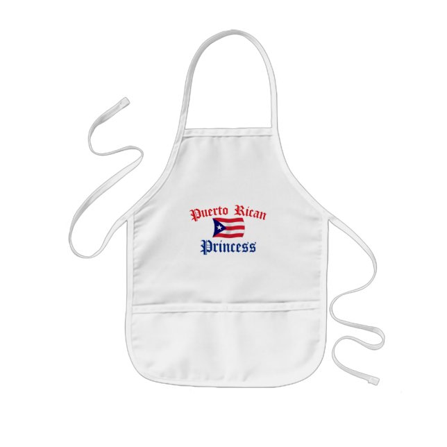 Puerto Rican Princess Kids Apron (Front)