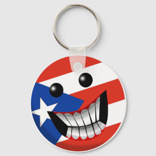 Puerto Rican Smile Key Ring