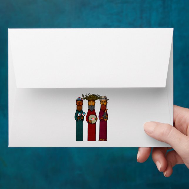 Puerto Rican Three Wise Men – Parranda Envelope (Hand)