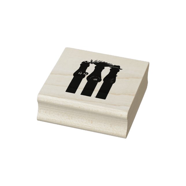 Puerto Rican Three Wise Men – Parranda Rubber Stamp (Stamp)