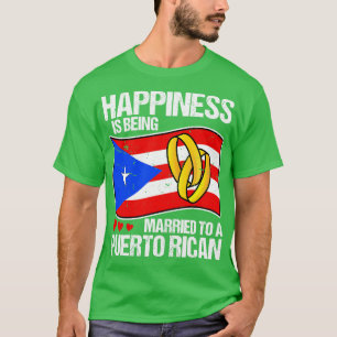 Puerto Rican Wedding Ring Anniversary Couple Sarca T-Shirt