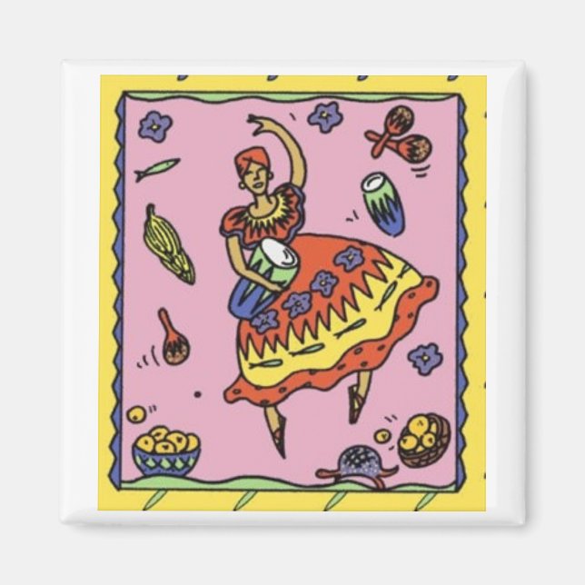 Puerto Rican Woman Magnet (Front)