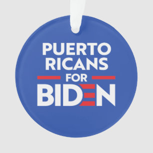 PUERTO RICANS FOR JOE BIDEN ORNAMENT
