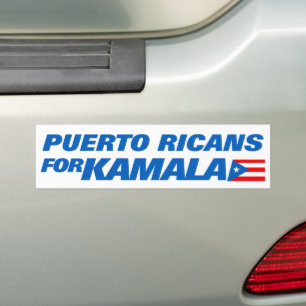 Puerto Ricans for Kamala Harris 2024 Bumper Sticker
