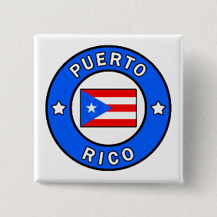 Puerto Rico 15 Cm Square Badge