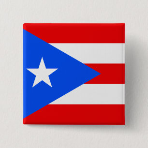 Puerto Rico 15 Cm Square Badge