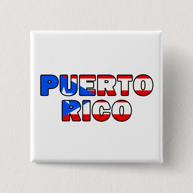 Puerto Rico 15 Cm Square Badge (Front)